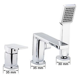 Смеситель на борт ванны Frap H46 F1146 хром